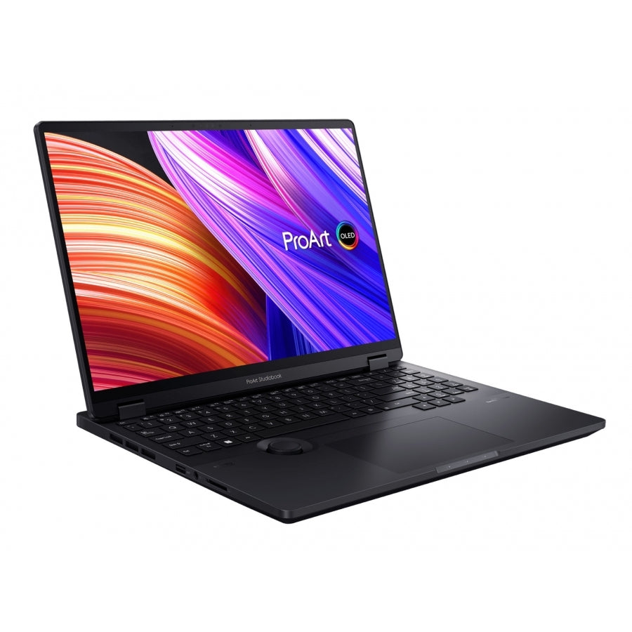 Laptop Asus Studiobook Proart W7604J3D, Core I9-13980Hx, 32Gb, 1 Tb Ssd, 16 Pulgadas 3.2K Oled Touch, Win 11 Pro, Negro, Sd Card Reader, Rtx 3000 8Gb, Grado Militar, 1 Año De Garantia