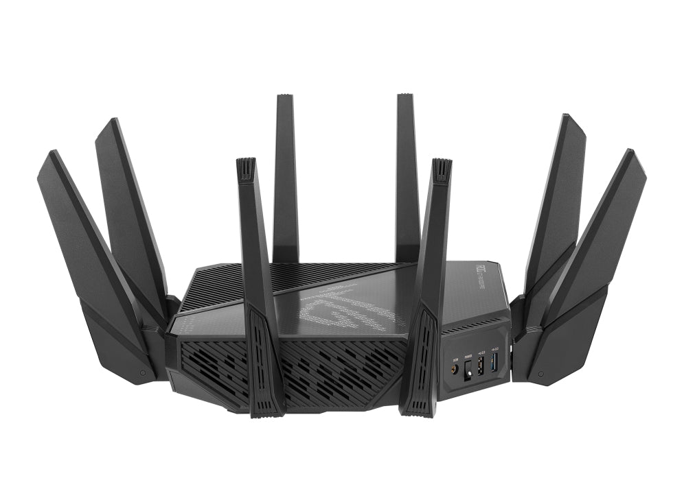 Router Gamer Asus Ax11000 Pro/1148-4804Mbps/2.4 Y 2X 5Ghz/4X Lan Gbe/Mu-Mimo/2X Usb/8X Antenas Ext/Control Parental/Vpn/Aimesh/Wtfast/Wifi 6/Rgb