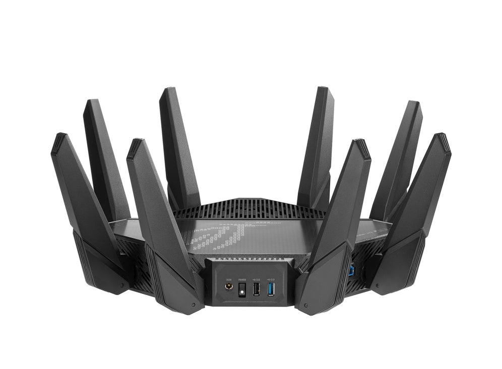 Router Gamer Asus Ax11000 Pro/1148-4804Mbps/2.4 Y 2X 5Ghz/4X Lan Gbe/Mu-Mimo/2X Usb/8X Antenas Ext/Control Parental/Vpn/Aimesh/Wtfast/Wifi 6/Rgb