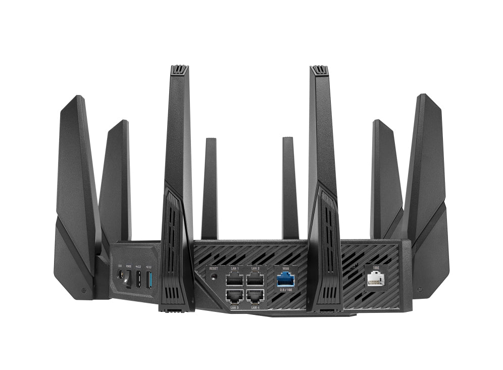 Router Gamer Asus Ax11000 Pro/1148-4804Mbps/2.4 Y 2X 5Ghz/4X Lan Gbe/Mu-Mimo/2X Usb/8X Antenas Ext/Control Parental/Vpn/Aimesh/Wtfast/Wifi 6/Rgb