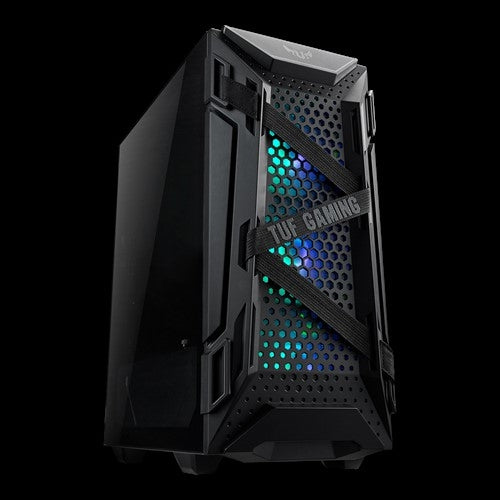 Gabinete Asus Tuf Gaming Gt301/Negro/Media Torre/Atx/Cristal Templado/Rgb/Gamer