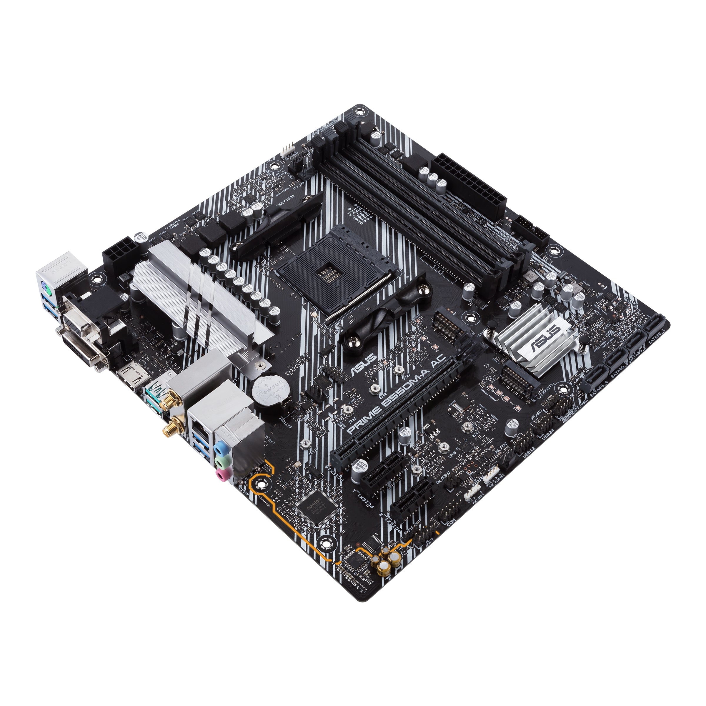 Mb Asus B550 Amd S-Am4 3A Gen/4X Ddr4 2666/Hdmi/Dvi/D-Sub/M.2/6X Usb 3.2/Wifi/Bluetooth/Micro Atx/Gama Media/Rgb