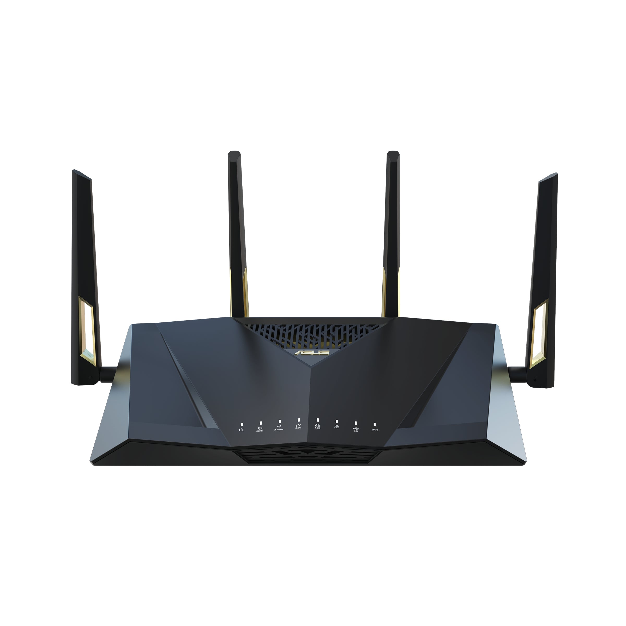 Router Gamer Asus Ax6000/1148-4804Mbps/2.4 Y 5Ghz/4X Lan Gbe/Mu-Mimo/Usb/4X Antenas Ext/Control Parental/Vpn/Aimesh/Wtfast/Wifi 6