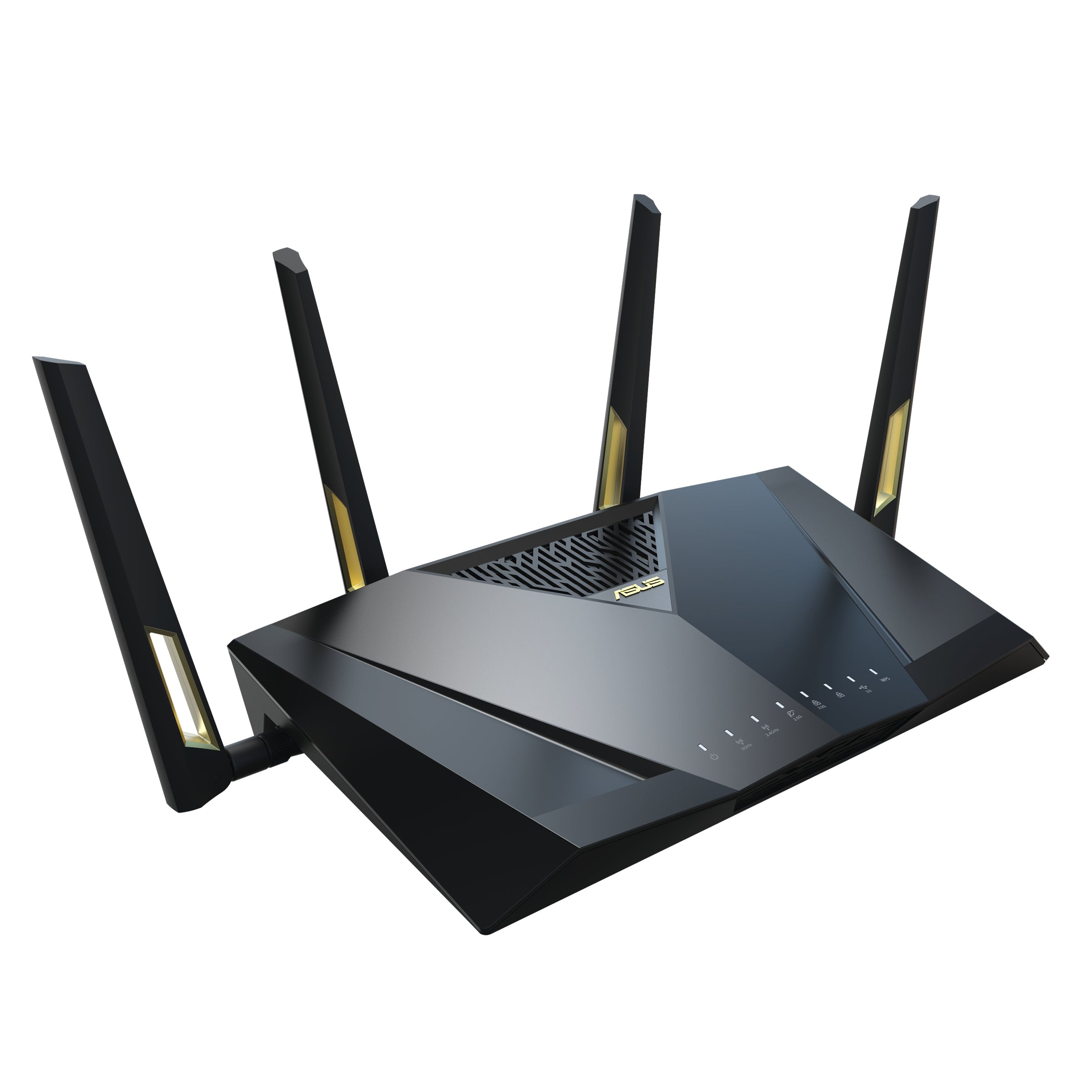 Router Gamer Asus Ax6000/1148-4804Mbps/2.4 Y 5Ghz/4X Lan Gbe/Mu-Mimo/Usb/4X Antenas Ext/Control Parental/Vpn/Aimesh/Wtfast/Wifi 6