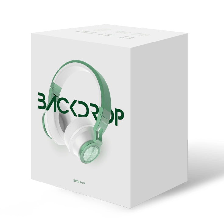 Audifonos Backdrop Inalambricos De Diadema Bluetooth - Alambricos Color Blanco Con Verde