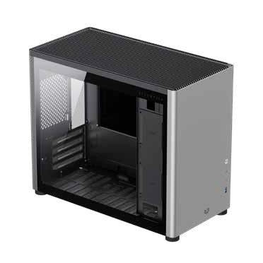 Gabinete Gamer Balam Rush Eris Special Gi985 / Mini Torre / Micro Atx - Mini-Itx / Panel Cristal Templado Removible / Soporte Para Enfriamiento Liquido /  Bahia 4X Ssd - 1X Hdd / Gris / Br-935371