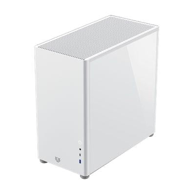 Gabinete Gamer Balam Rush Eris Frost Gm985/ Media Torre / Atx, Micro Atx, Mini Itx / Iluminacion Led / Panel Cristal Templado, Metal / Blanco  / Br-935678