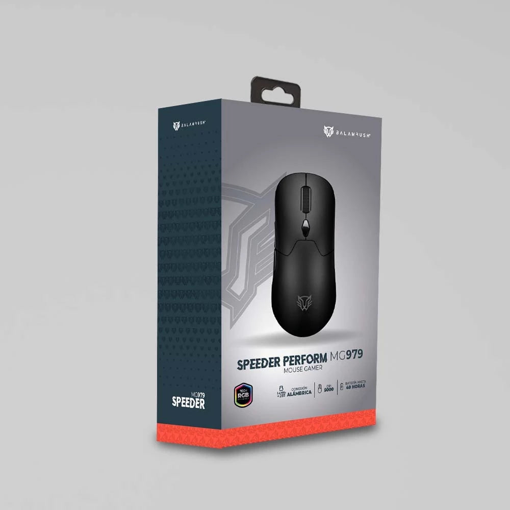 Mouse Gaming Balam Rush Mg979 Gamer Inalámbrico Alto Rendimiento Speeder Perform Conexiones Bluetooth 2.4Ghz Y Usb Botones Switch Huano 10000000 Pulsacione