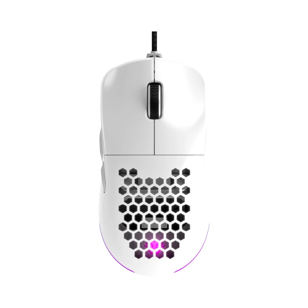 Mouse Gamer Balam Rush Speedr Evo Mg939 / Alambrico Usb / Desplazamiento Ultra Speed / 6 Botones + Scroll / Optico / 12800 Dpi Ajustables / Rgb / Caratulas Intercambiables / Blanco / Br-936897