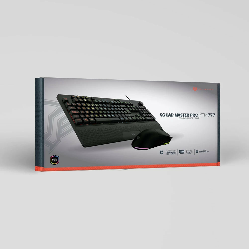 Combo Balam Rush Ktm777 Mouse/Teclado Rgb/Anti-Ghosting/Negro (Br-936903)