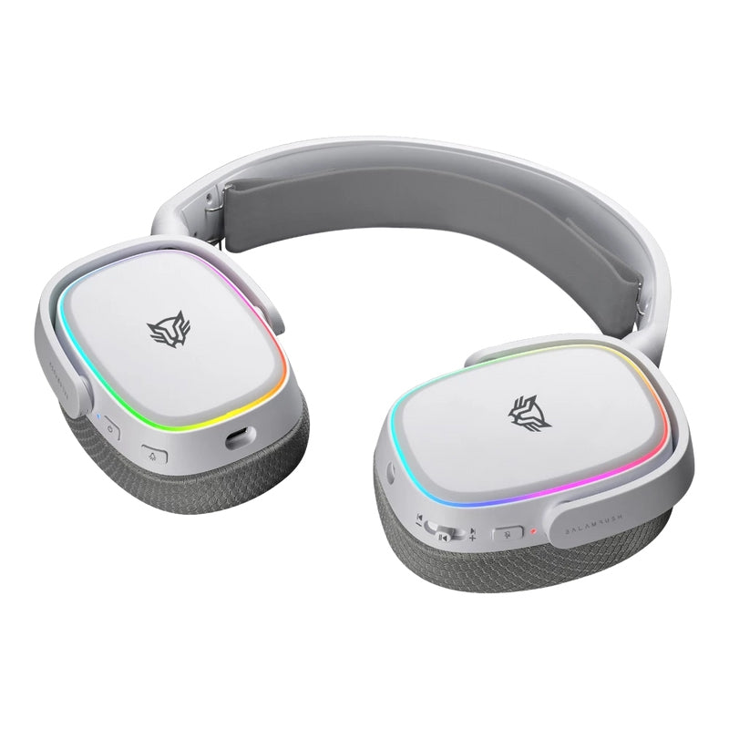 Audifonos Gamer Balam Rush Aeon Hs999 / Alambrica - Bluetooth / Micrófono Desmontable / Cable 1.8 M / Rgb / Bateria 26 H / Windows, Mac, Android, Xbox, Switch , Ps4, Ps5  No Bt/ Blanco / Br-936941