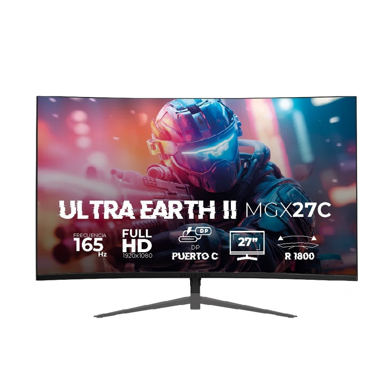 Monitor Gaming Balam Rush Mgx27C Pulgadas Curvo 165Hz Ultra Earth Ii