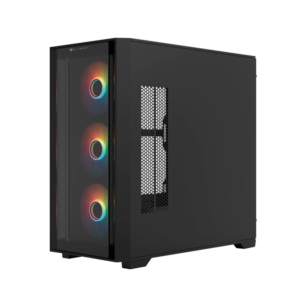 Gabinete Gamer Balam Rush Carbono Twin Mate 8000 / Mini Torre / Micro Atx, Mini Itx / Panel Intercambiable Malla -Cristal Templado / Soporte Enfriamiento Liquido / Ventilador Argb / Negro / Br-938778