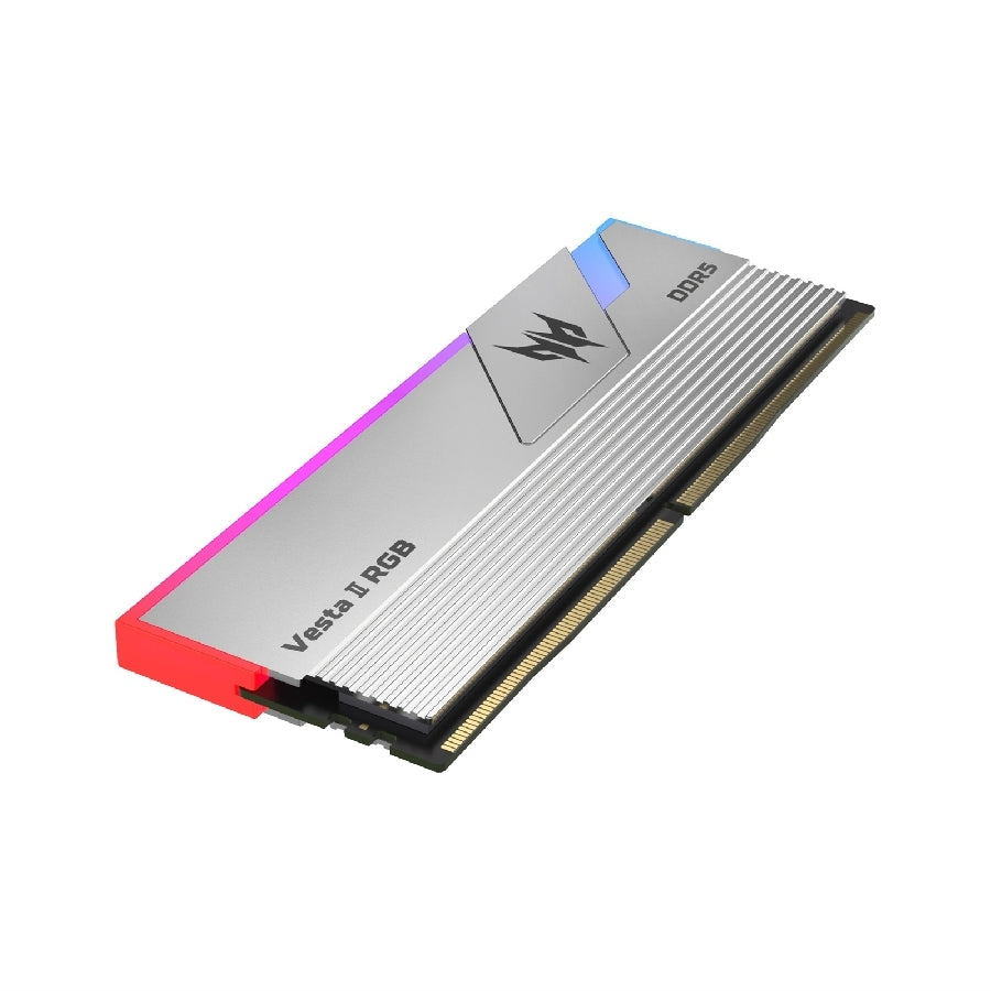 Memoria Acer Predator Vesta Ii U-Dimm Ddr5 64Gb (2X32Gb) 6000 Mt/S, Cl32  Gaming Rgb  Color Plata (Bl.9Bwwr.382)