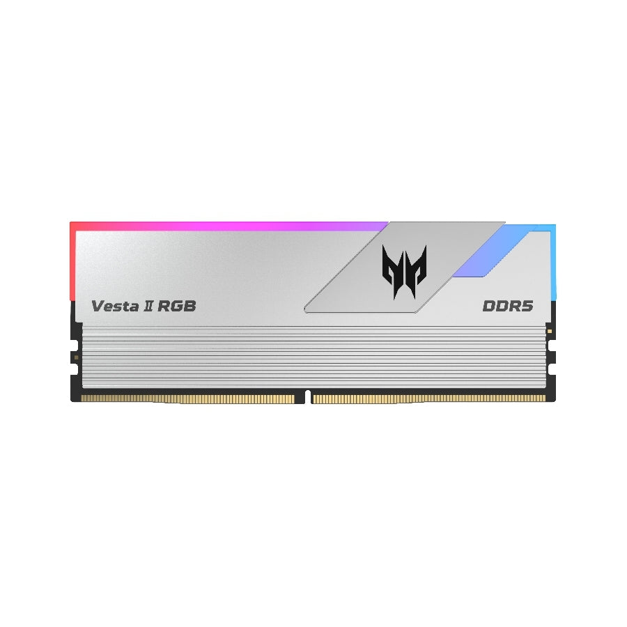 Memoria Acer Predator Vesta Ii U-Dimm Ddr5 64Gb (2X32Gb) 6000 Mt/S, Cl32  Gaming Rgb  Color Plata (Bl.9Bwwr.382)