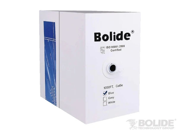 Cable De Red Bolide Bp0033/Cat5E/Cmx-100 Utp Categoría Bobina Mts Calibre 23Awg 100% Cobre 350Mhz Cubierta Pvc Color Azul.