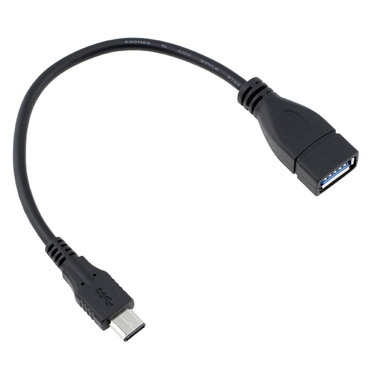 Cable Usb V3.0 Usb Otg. Tipo C Macho A Usb Tipo A Hembra 20Cm