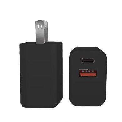 Cargador 38W Carga Rpida Dual V3.0 Usb-A Y Usb Tipo C Negro