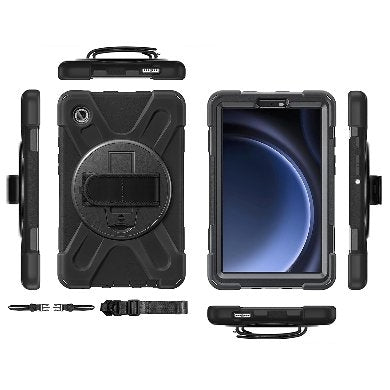 Funda Brobotix 6006597 Protector C/Correa Uso Rudo Giro 360º P/Samsung Galaxy A9 8.7 Pulgadas C/Mica X110/115/117