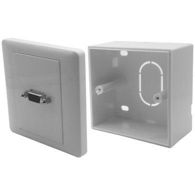 Tapa Con Conector Brobotix 621973 (Faceplate) Svga Puerto Hembra Color Blanco Incluye Caja (621973)