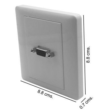 Tapa Con Conector Brobotix 621973 (Faceplate) Svga Puerto Hembra Color Blanco Incluye Caja (621973)