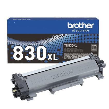 Tóner Brother Tn830Xl Negro Rendimiento Aproximado 3000 Páginas