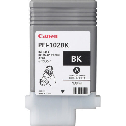 Cartucho Inkjet Pfi-102 Bk Negro 130Ml Para Plotter Ipf