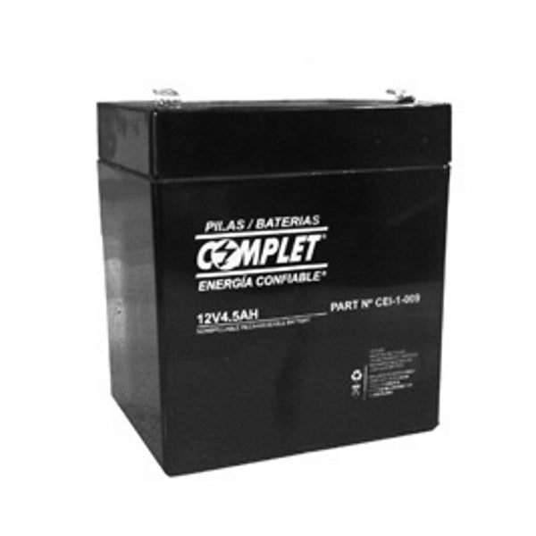 Bateriacomplet  12V 4.5 Ah De Reemplazo Libre De Mant. (Cei-1-009)