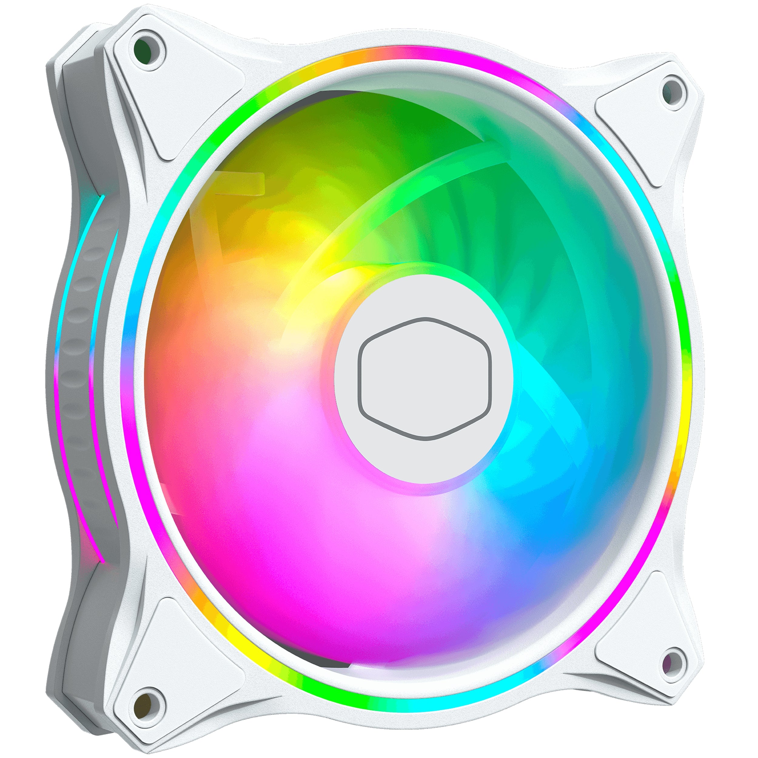 Ventilador Cooler Master Masterfan Mf120 Halo/Blanco/Led Rgb/Gamer