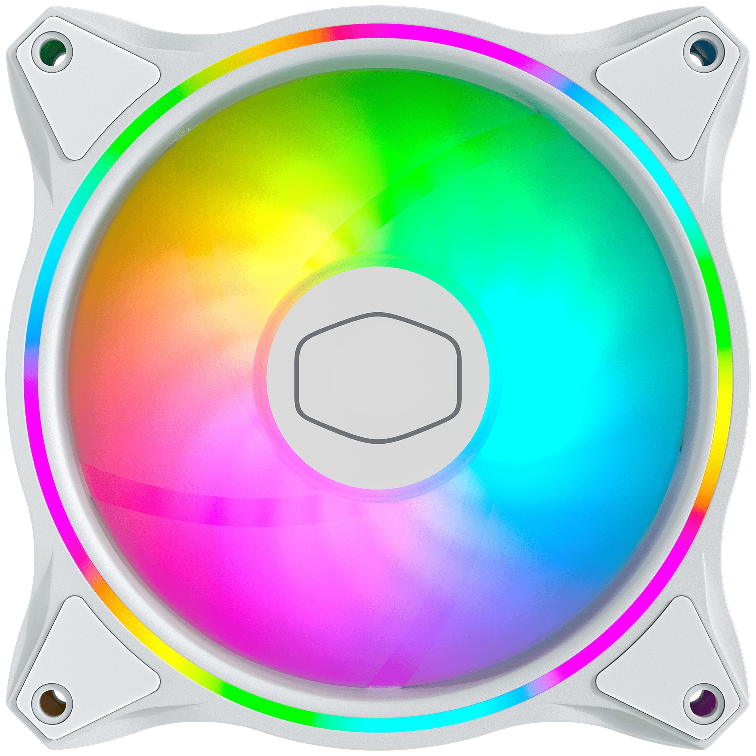 Ventilador Cooler Master Masterfan Mf120 Halo/Blanco/Led Rgb/Gamer