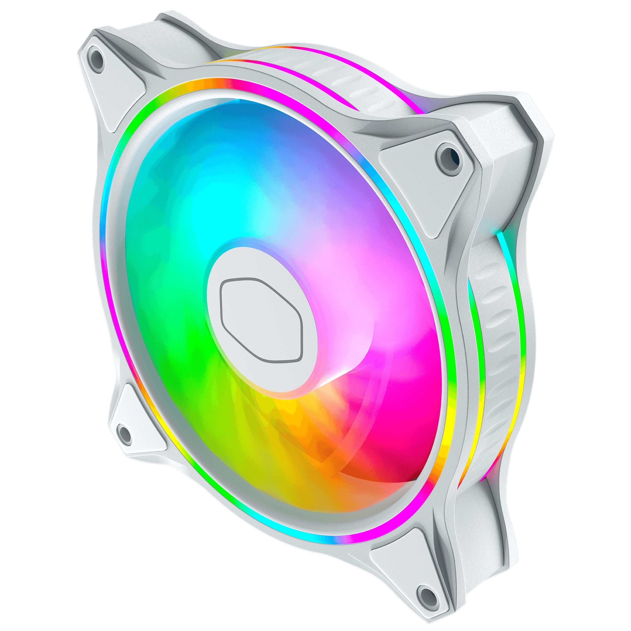 Ventilador Cooler Master Masterfan Mf120 Halo/Blanco/Led Rgb/Gamer