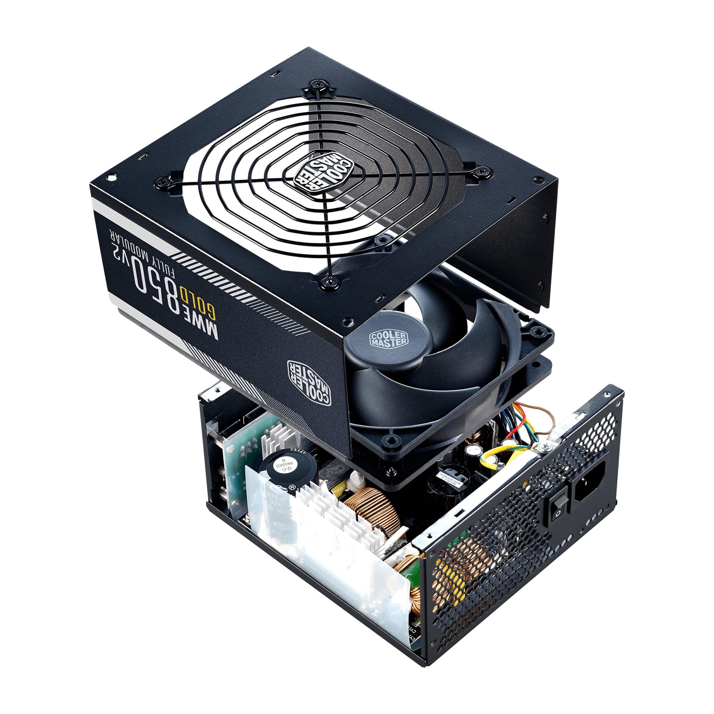 Fuente De Poder Cooler Master Mpe-8501-Afaag-U2 Gaming V2 Full Modular 80 Plus Gold 24-Pines Atx 120Mm 850W