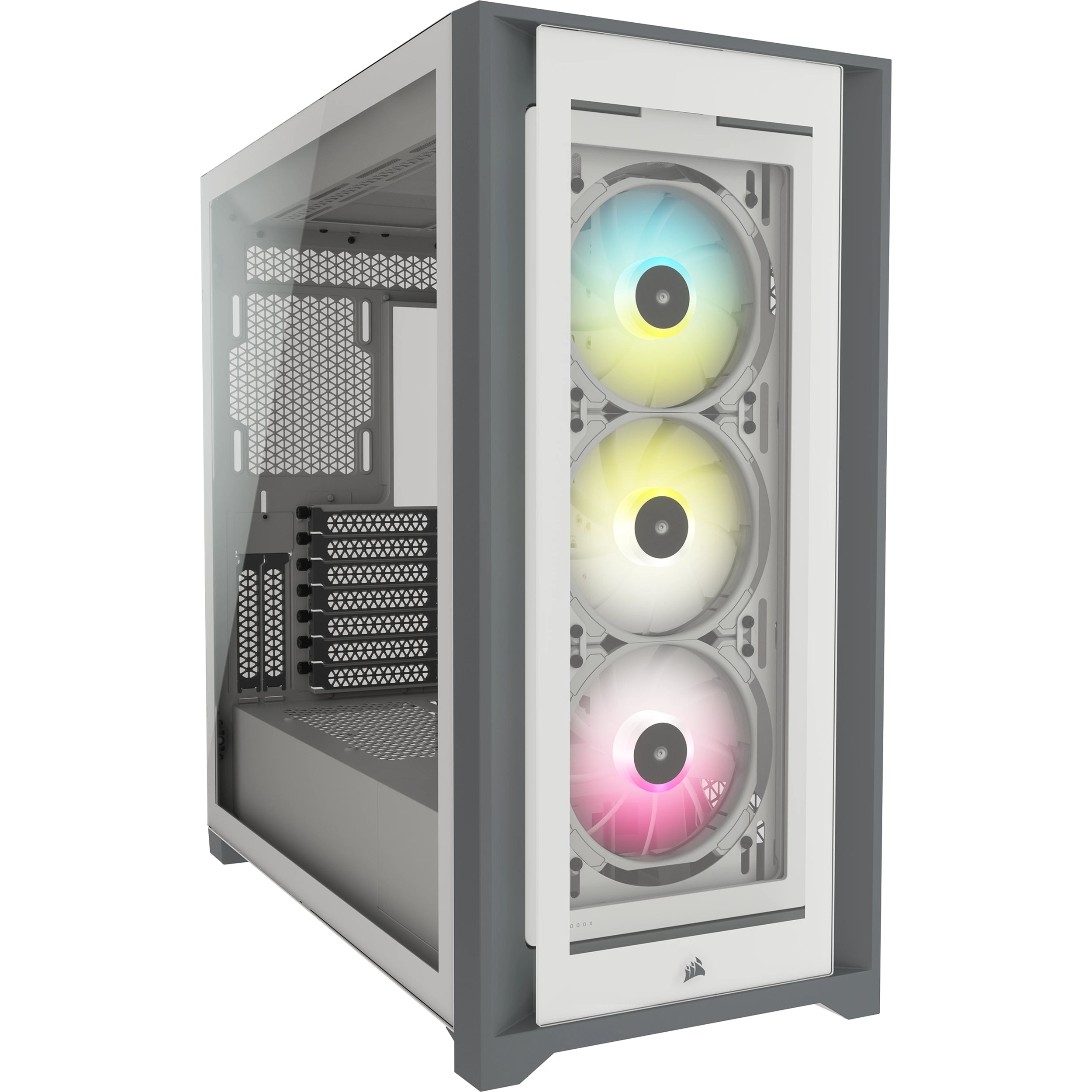 ED GABINETE CORSAIR ICUE 5000X RGB WHITE TG ATX CC-9011213-WW - CC-90112013-WW-ED