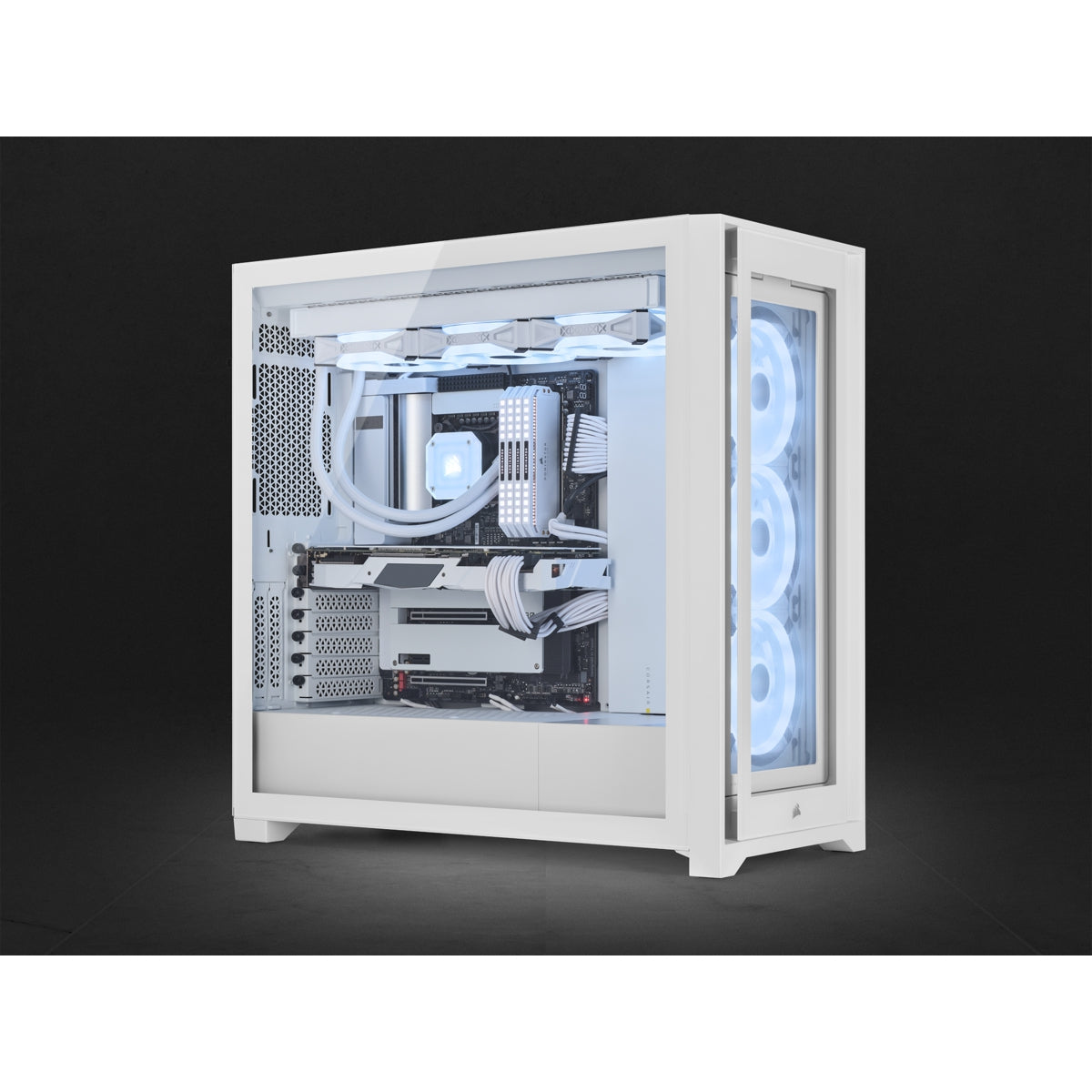 (Ob) Gabinete Corsair Icue 5000X Rgb Se Tg, White Cc-9011233-Ww