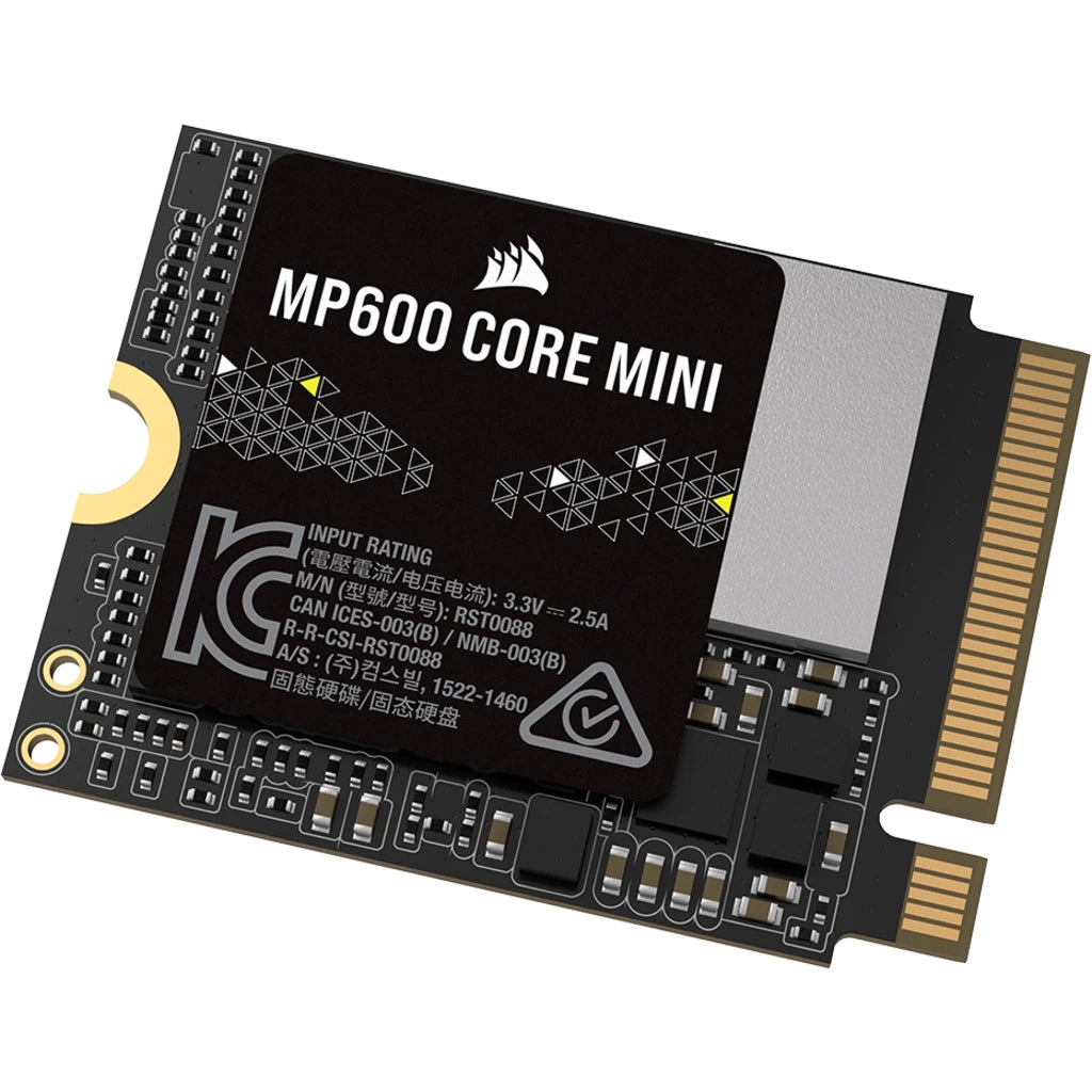 Unidad De Estado Solido Interno Corsair Mp600 Core Mini 1Tb  M.2 2230 Nvme Pcie Gen 4X4  Lectura  5000Mb/S Escrit 3800Mb/S  (Cssd-F1000Gbmp600Cmn)