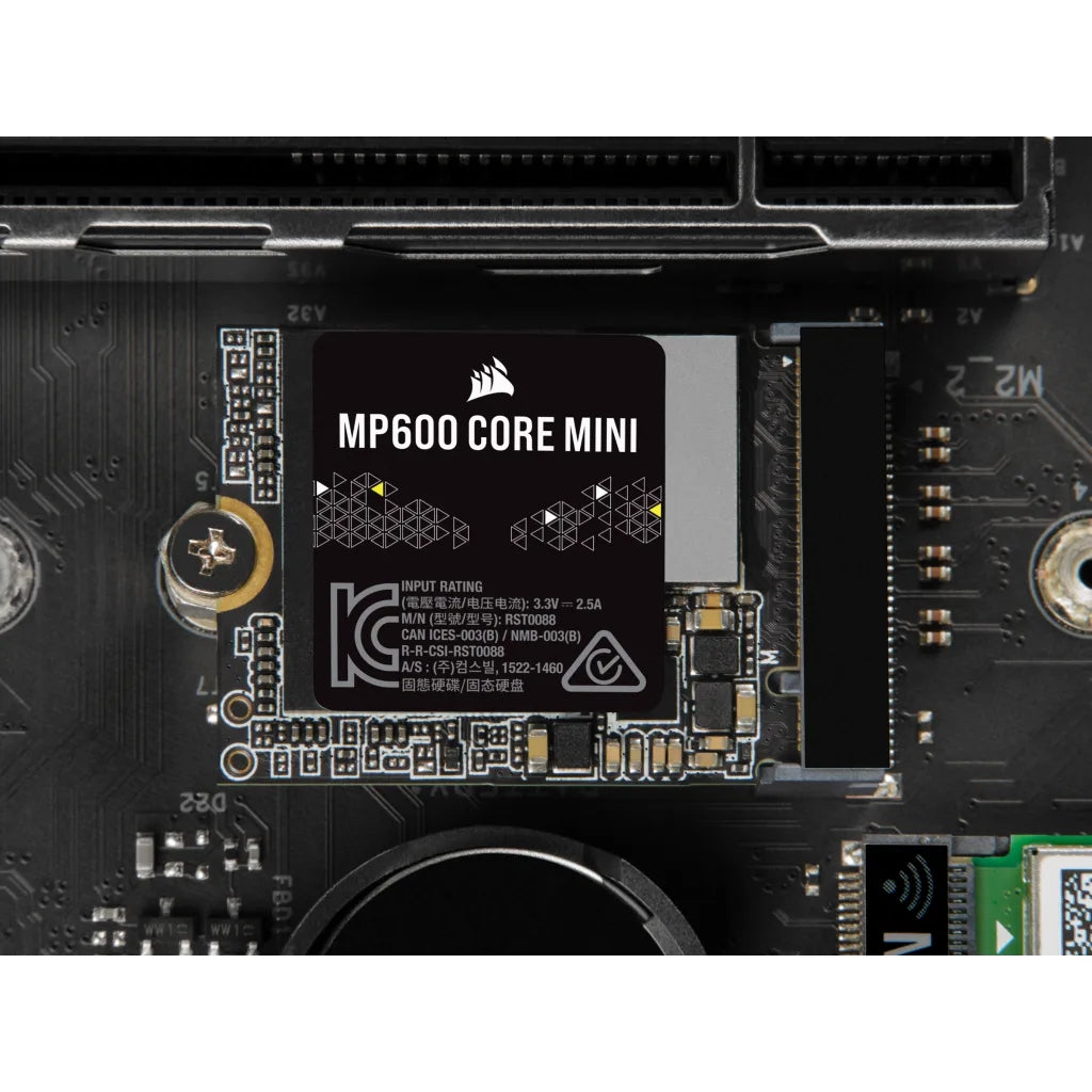 Unidad De Estado Solido Interno Corsair Mp600 Core Mini 1Tb  M.2 2230 Nvme Pcie Gen 4X4  Lectura  5000Mb/S Escrit 3800Mb/S  (Cssd-F1000Gbmp600Cmn)