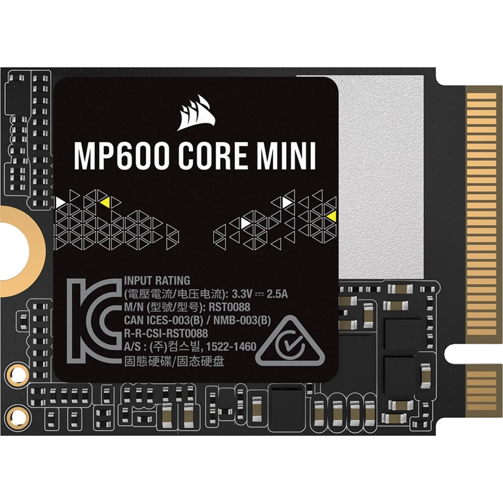 Unidad De Estado Solido Interno Corsair Mp600 Core Mini 1Tb  M.2 2230 Nvme Pcie Gen 4X4  Lectura  5000Mb/S Escrit 3800Mb/S  (Cssd-F1000Gbmp600Cmn)