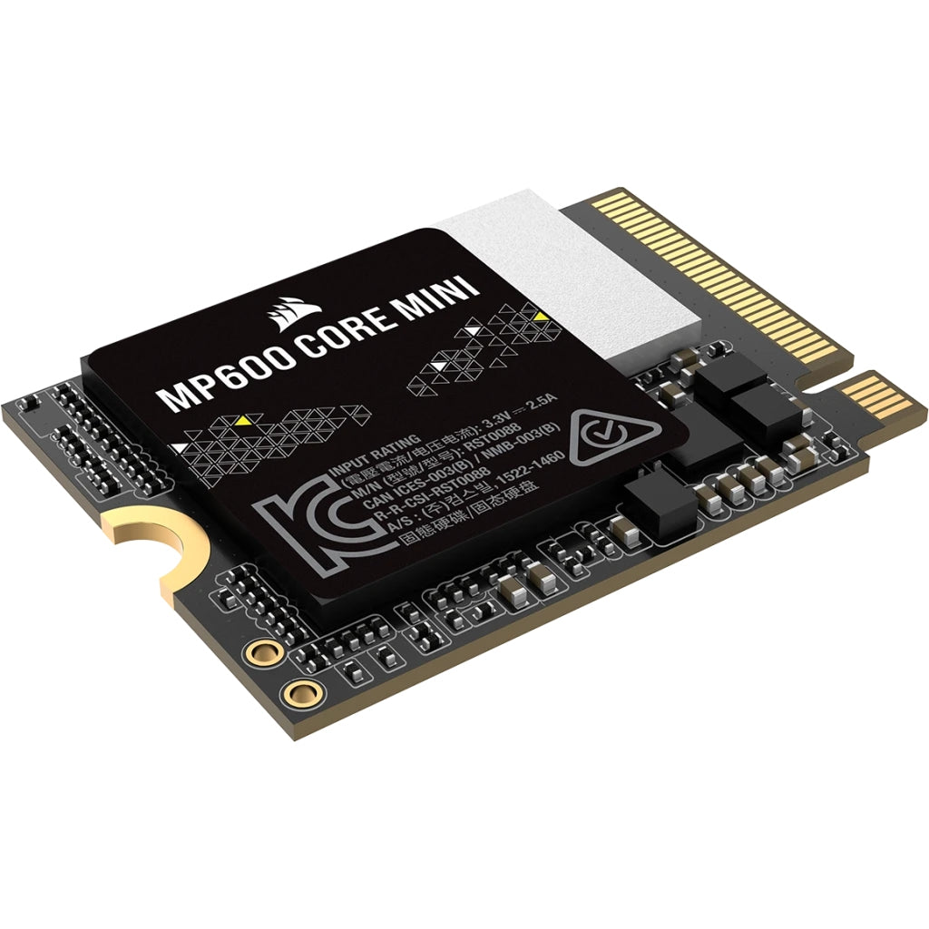 Unidad De Estado Solido Interno Corsair Mp600 Core Mini 1Tb  M.2 2230 Nvme Pcie Gen 4X4  Lectura  5000Mb/S Escrit 3800Mb/S  (Cssd-F1000Gbmp600Cmn)