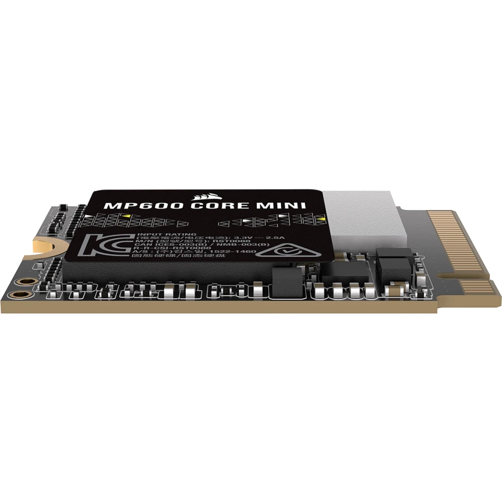 Unidad De Estado Solido Interno Corsair Mp600 Core Mini 1Tb  M.2 2230 Nvme Pcie Gen 4X4  Lectura  5000Mb/S Escrit 3800Mb/S  (Cssd-F1000Gbmp600Cmn)