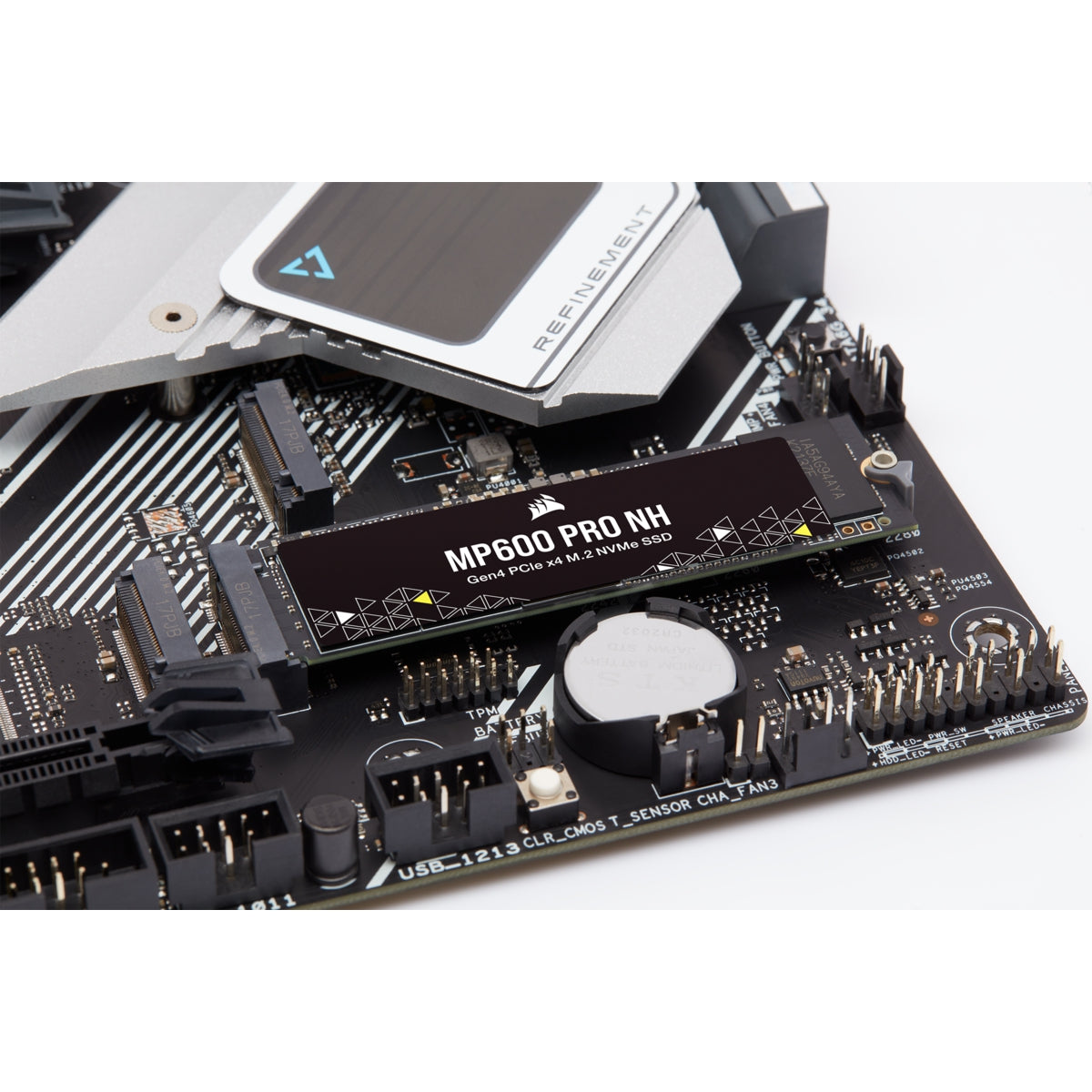 Unidad De Estado Solido Interno Corsair Mp600 Pro Nh 4Tb  M.2 2280 Nvme Pcie Gen 4X4 Lectura 7000Mb/S Escrit 6500Mb/S Sin Disipador  (Cssd-F4000Gbmp600Pnh)