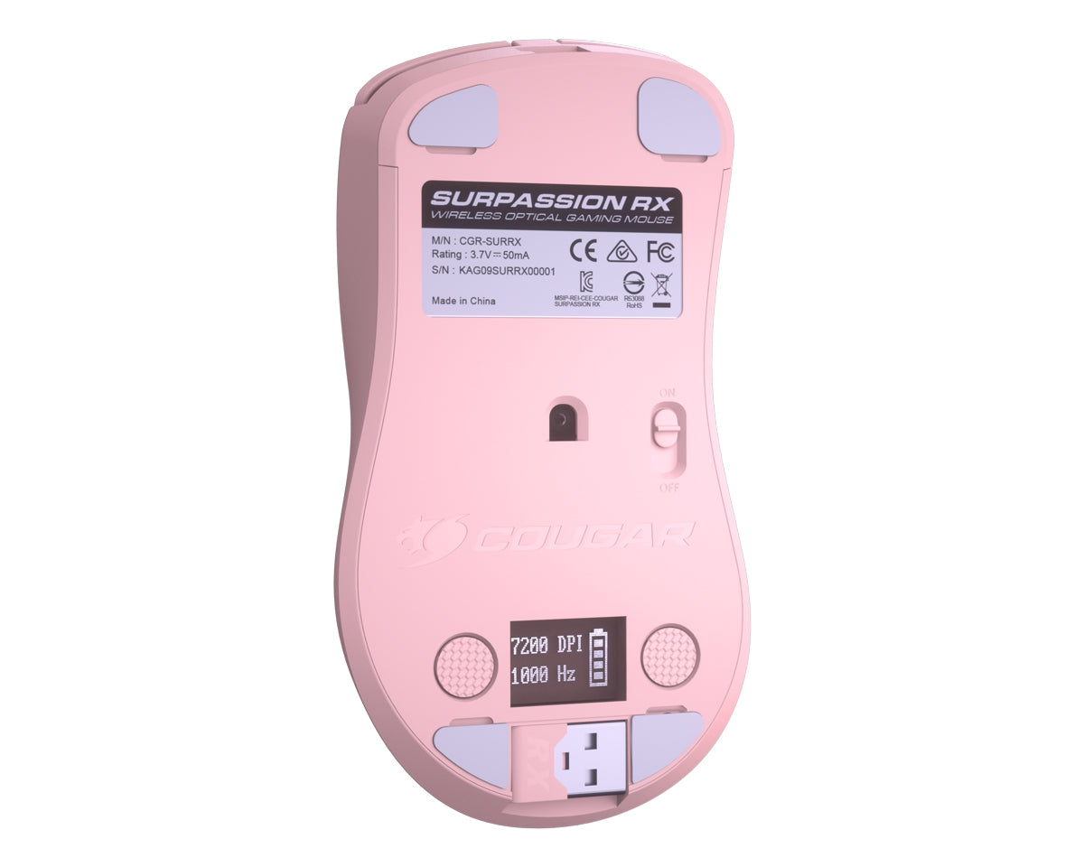 Mouse Cougar 3Msrxwop.0001 Gamer Surpassion Rx Rosa (3Msrxwop.0001) 7200 Dpi6 Botones Alambrico