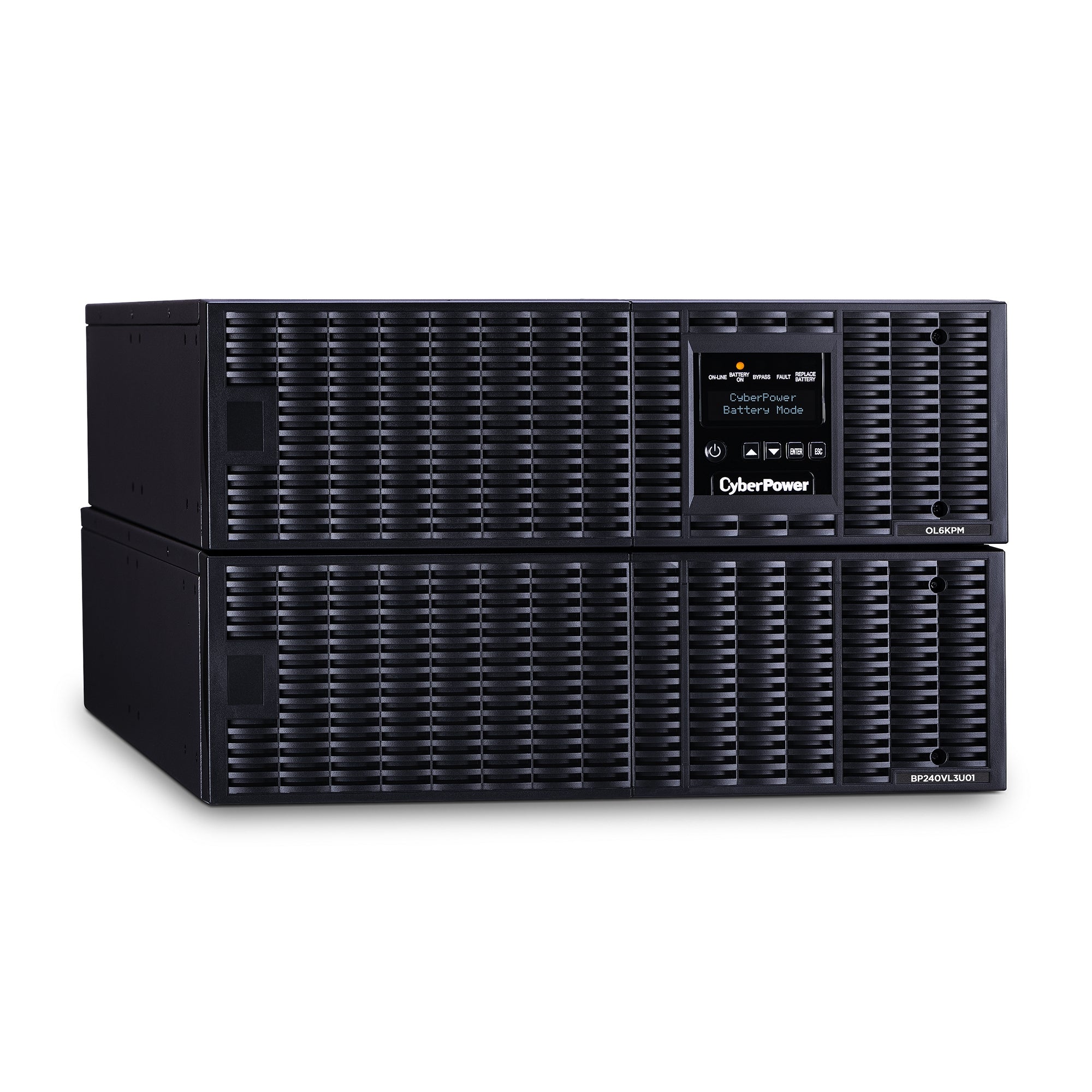 No Break Cyberpower Ol6Krt 6000Va / 5400W, Online, Entrada 200 - 240 Vac / Salida 200 - 240 Vac. Convertible Torre/Rack 6U, 2 Nema L6-20R, 2 Nema L6-30R 3 Años Incluye Batera.