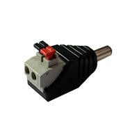 Conector De Energia/ Saxxon Psubr16H/ Bolsa De 10 Adaptadores Macho Tipo Jack Polarizado De 12 Vcc/ Terminales De Presion/ Facil Instalación/