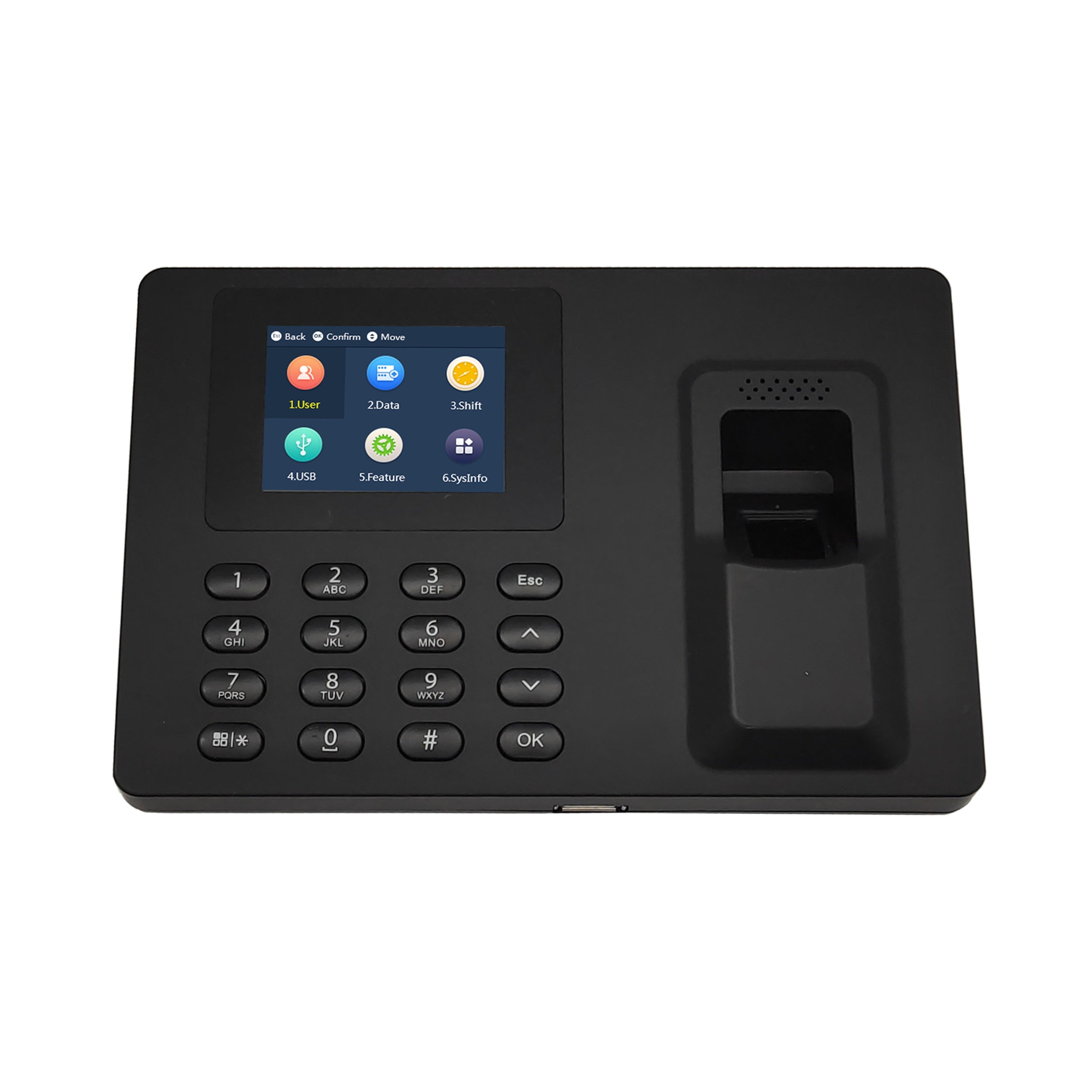 Control De Asistencia Dahua Technology Asa1222E-S Pantalla Color 2.4/ 1000 Usuarios Y 100000 Registros/ Comunicación Tcp/Ip/Soporta Passwords/Puerto Usb Para Actualización