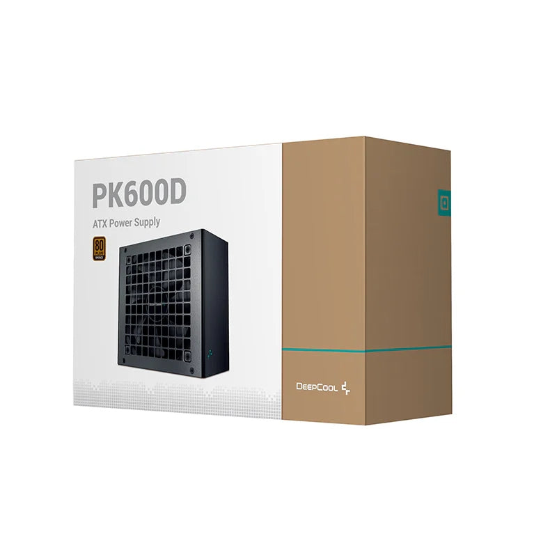 Fuente De Poder Deepcool Pk600D (R-Pk600D-Ha0B-Us) Color Negro 600W 80+ Bronce No Modular.