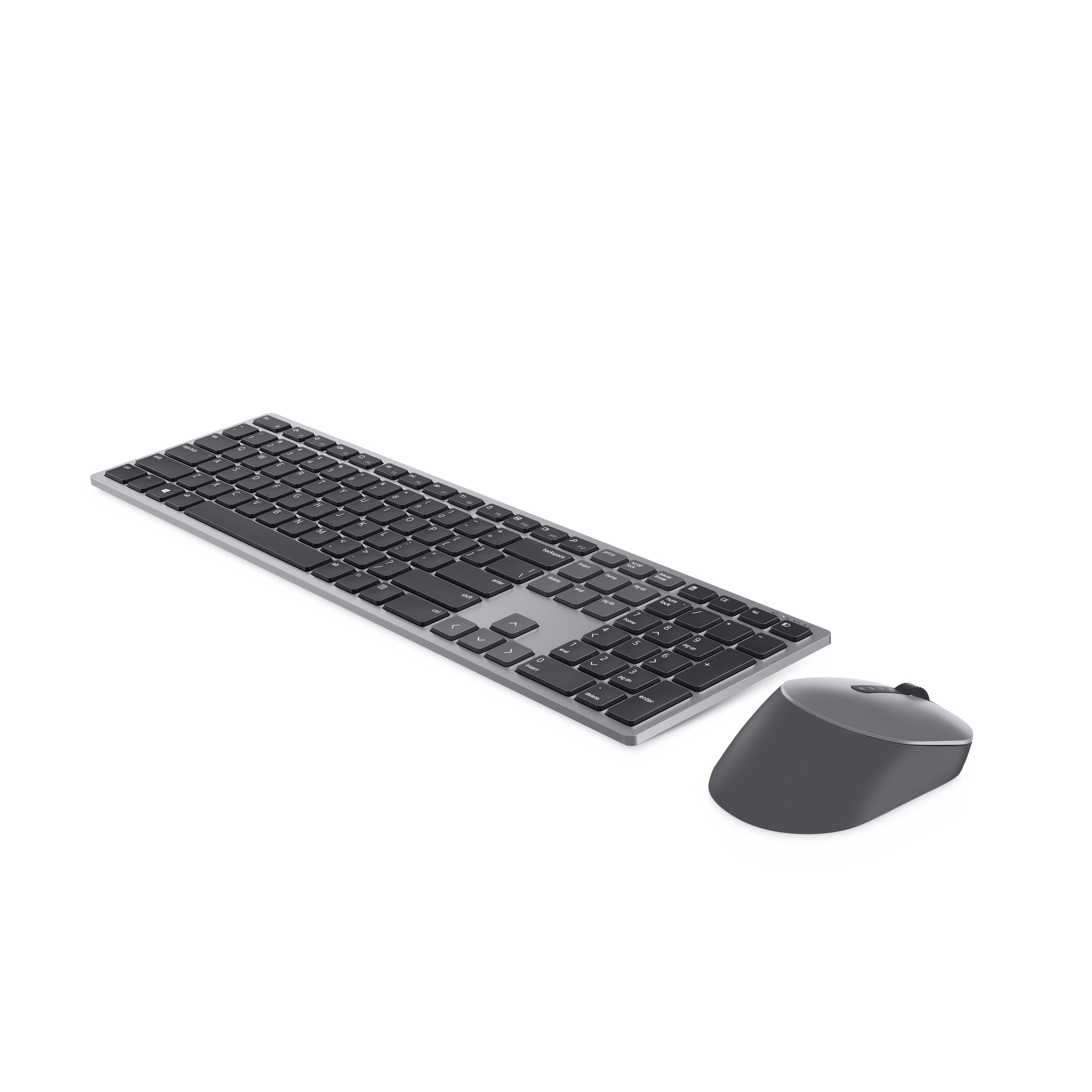 Kit Teclado Y Mouse Dell Premier Km7321W Ingles 580-Ajix. Color Gris Titán Usb Inalámbrico Bluetooth/Rf Óptico 4000 Dpi Botón Rueda