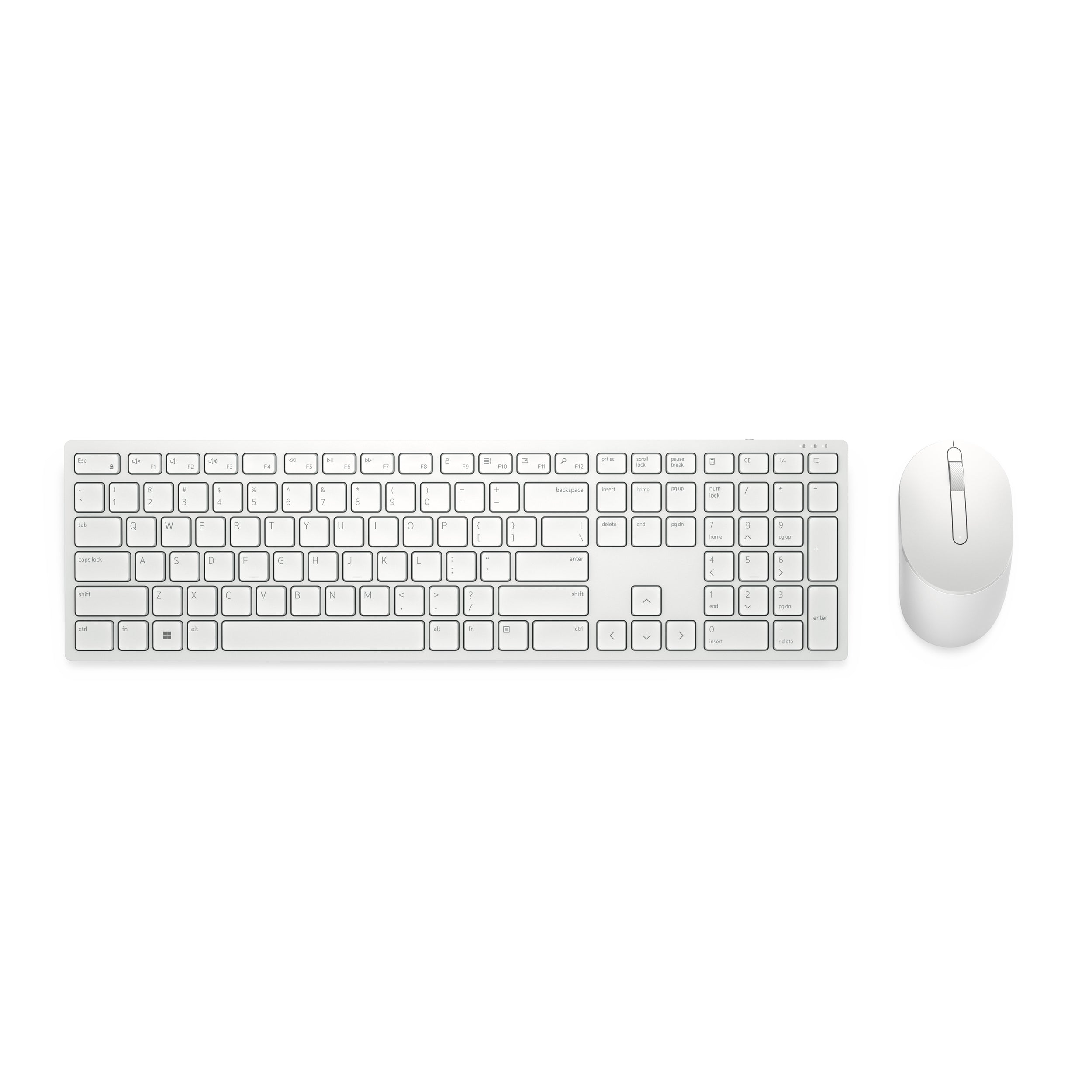 Kit Teclado Y Mouse Inlambrico Km5221W Blanco 3Yw