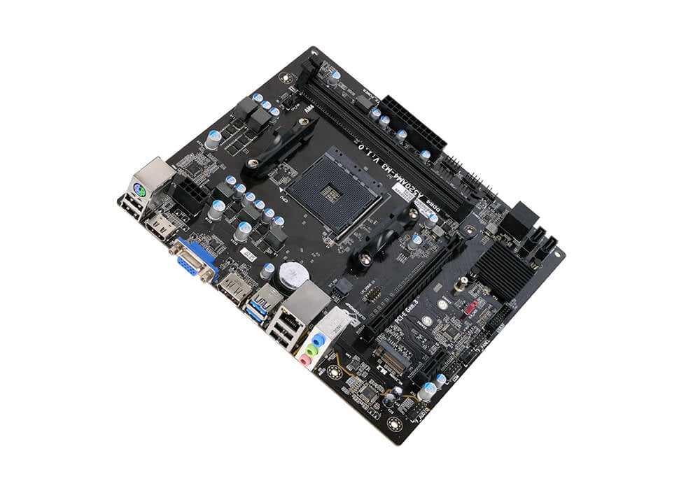 Mb Ecs A520 Amd Am4/ 2Xddr4 / 1Xpcie X16 Gen3 / 1Xm.2 /2X Usb 3.2 /  Micro Atx / Gama Basica