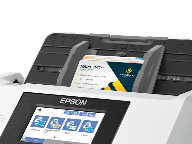 Escaner Epson Workforce Ds-790Wn, 45 Ppm/90 Ipm, 600 Dpi, Usb, Ethernet (Red), Wifi, Duplex, Adf