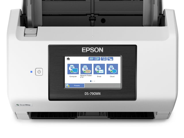 Escaner Epson Workforce Ds-790Wn, 45 Ppm/90 Ipm, 600 Dpi, Usb, Ethernet (Red), Wifi, Duplex, Adf